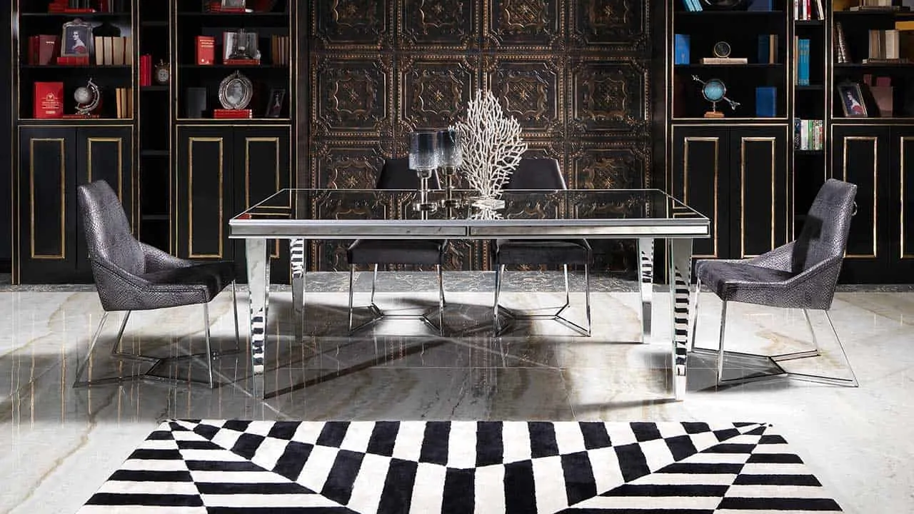 magasin-meuble-mulhouse-salle-a-manger-ggucci-black-silver-2 Gucci Black Silver Salle à Manger 2